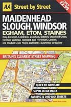 AA Street by Street Maidenhead, Slough, Windsor