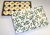 Scott's Cakes 1 lb. White Chocolate Cashew Cluster in a Holly Box