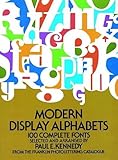 Modern Display Alphabets (Dover Books on Lettering, Graphic Arts & Printing)