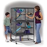 Midwest Ferret Nation Double Unit with Stand Ferret Cage, 36" L X 25" W X 62.5" H