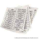 Spice Labels - Clear - Oblong