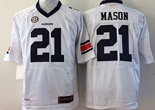 EVEBEST NCAA Auburn Tigers MASON Football Jersey White Jersey for Adult