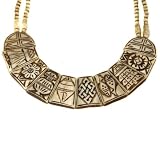 Buddhist Jewelry Ivory Shade Carved Bone Buddha Necklace