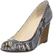 Calvin Klein Women's Flare Classic Python Print Open-Toe Wege