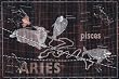 Art Poster, Pisces and Aries #2 - 27.5 x 18.75