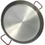 Myson Authentic Spanish Polished Steel Paella Pan, 18-Inch