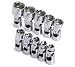 SK 1335 10 Piece 1/4-Inch Drive 6 Point 4-Millimeter to 14-Millimeter Flex Socket Set Image