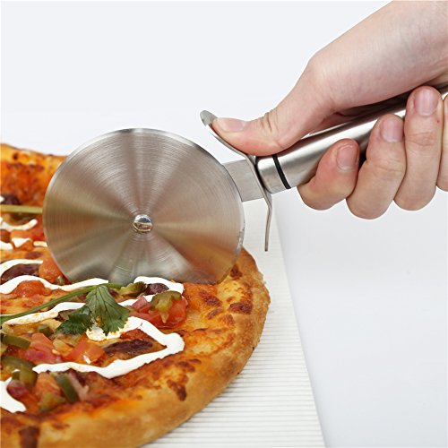 HeyLR 3.5 inch Premium Stainless Steel 18/8 Pizza Cutter Wheel Pizza Slicer Strong and Best