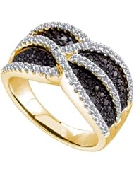 1.0CTW BLACK DIAMOND FASHION BAND