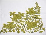 Bedspread Embroidered Cotton Kashmir Asian Indian Bed Linen Twin Size