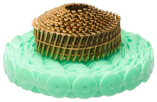 B & C Eagle 12343 1-1/4-Inch x .083 Ring Electro Galvanized Coil Nails And Caps (2800 Pack)