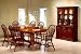 Kitchen & Housewares : 7PC Country Dining Set w/Solid Hardwood In Distressed Oak Finish.