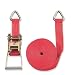 Produkt-Bild: Braun Spanngurt 5000 daN, zweiteilig, Farbe rot, 8 m L&auml;nge, 50 mm Bandbreite, mit Ratsche und Triangel