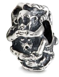Melina World Jewellery - Three Wise Monkeys / Tres monos sabios - 2016 - Handmade Sterling Silver 925 - Made in Greece by Greeks. Inspired by Greek, Olympic and Mediterranean motives and history. Our jewelry fits chains from Biagi, Chamilia, Pandora & Trollbeads among others