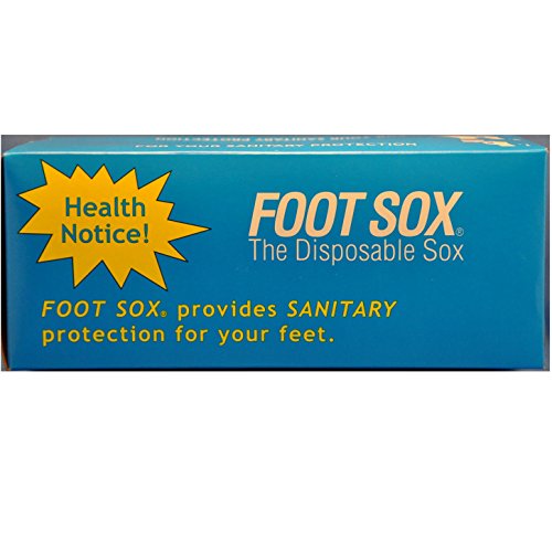 Foot Sox Original Sanitary Disposable Try on Socks (Knee High Version)