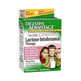 Digestive Advantage Daily Dietary Management of Lactose Intolerance for Children, Chewable Tablets, Cherry Flavored, 30-Count Boxes (Pack of 3)