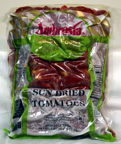 Ambrosia Sun Dried Tomatoes, Halves, 5 lbs by Antipasto