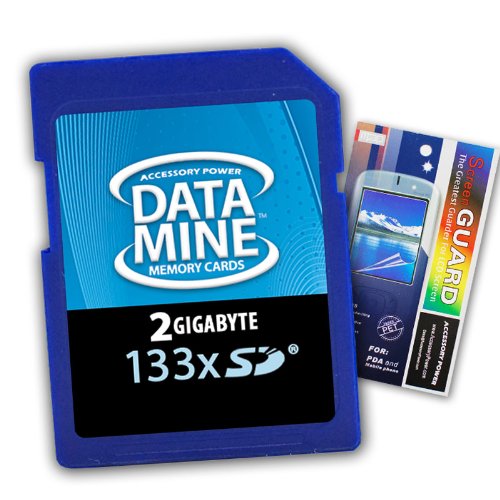 DataMINE HIGH SPEED 2GB 133x SD Memory Card - Ideal for Garmin Nuvi GPS 3.5