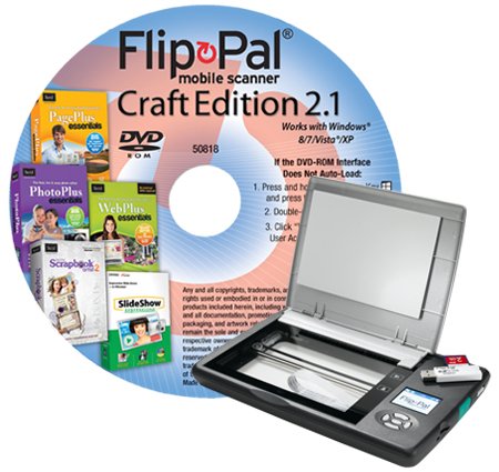 Flip-Pal mobile scanner with Craft Edition 2.1 DVD On Sale