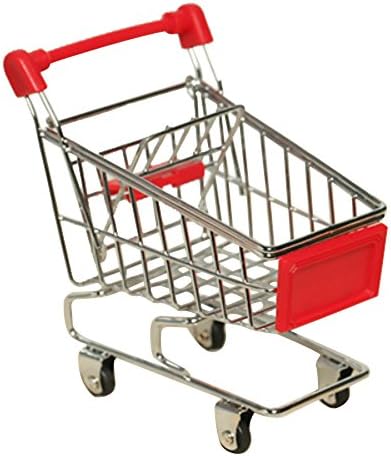 Birds Parrot Cat Toy Mini Supermarket Shopping Cart Trolley Pattern Play Funny Toys