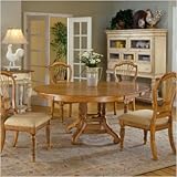 Wilshire 5 Piece Round Pine Counter Height Dining Table Set