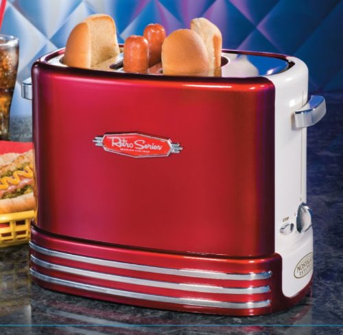 Nostalgia Electrics RHDT-700RETRO Retro Series Pop-Up Hot Dog Toaster