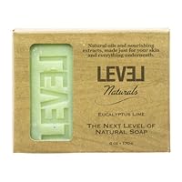 Level Naturals Eucalyptus Lime 100% Pure Vegan Gluten Free Natural Soap 6 Oz