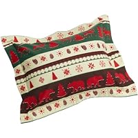 Pinzon 160-Gram Printed Flannel Standard Sham, Lodge