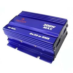 Auna kompakte 300 Watt Endstufe Verst�rker Auto Car Hifi Moped Motoroller Motorrad blau