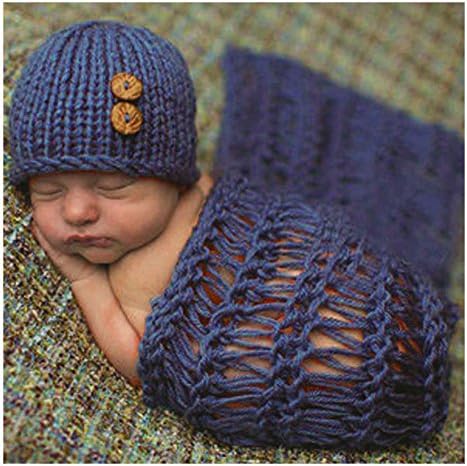 Space PH Photography Baby Outfits Costumes Clothes for Newborn Infant within 3~6 Months Photo Crochet Knitted Photography Outfit Set (Style4)