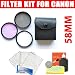 3Pcs Filter Kit Including PL UV FD For The FujiFilm Finepix HS20 EXR Digital Camera