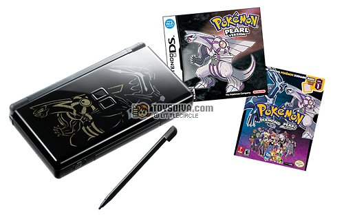 NINTENDO DS LITE DIALGA PALKIA LIMITED EDITION W/POKEMON PEARL AND POKEMON DIAMOND BRAND NEW