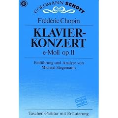 Klavierkonzert e- Moll op. 11. Taschen-Partitur mit Erl�uterung
