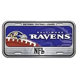 Baltimore Ravens Domed Metal License Plate