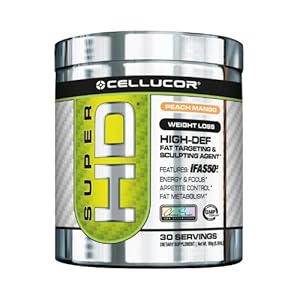 Cellucor Super HD Powder, Peach Mango, 180 Gram