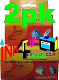 2-pack (1B) T040 (1C) T041 T040120 T041020 Compatible Ink Cartridges for Epson Stylus CX3200 C62.