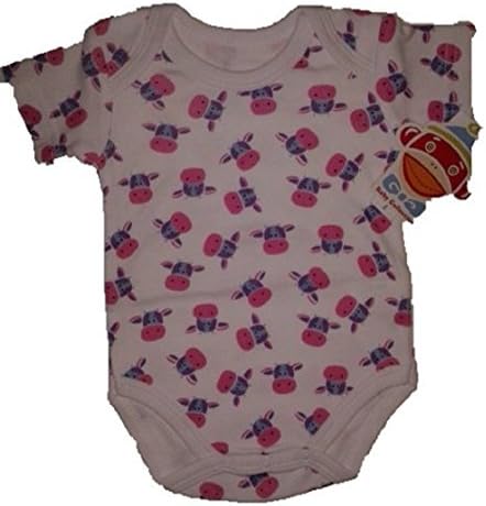 Baby Onesie Pink Cow Girl Newborn Monkeez and Friends Retired **Order Today**