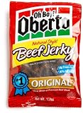 Oh Boy! Oberto Original Natural Style Beef Jerky, 1.7-Ounce Bags (Pack of 8)