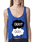 Okay ? Okay. BOXY Tank Top The Fault In Our Stars (Small, True Royal)