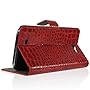 3 en 1 Housse portefeuille ROUGE crocodile +suppor&hellip de Novago