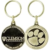 NCAA Clemson Tigers Bronze Coin Keychain