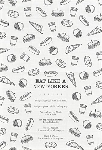 "Eat Like a New Yorker" Cotton Tea Towel - Made in the USA