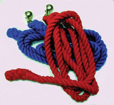 Cotton Horse Lead, 10' Burgundy