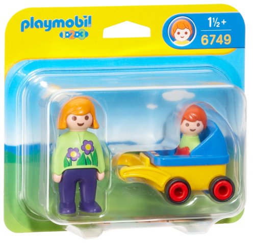 Imagen 1 de Playmobil 6749 - 1.2.3 Mamá con Cochecito de Bebé