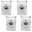 Edmonton Oilers NHL 4pc Square Shot Glass Set by Great American Products