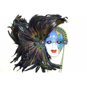 Mardi Gras porcelain mask decor Mardi Gras porcelain mask decor