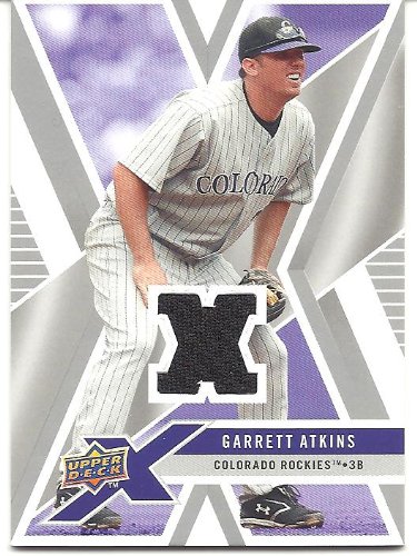 Garrett Atkins 2008 Upper Deck X Jersey Card #UDXM-GA Colorado Rockies