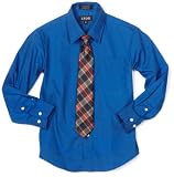 Izod Kids Boys 8-20 Long Sleeve Shirt and Tie Set, Patriot Blue, 12