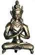 Seated Buddha Brass Collectibles and Figurines 10 x 5.75 inches (budha1087)