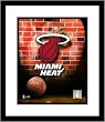 Miami Heat NBA Framed 8x10 Photograph Team Logo and Basketball